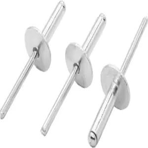 binifiMux 80pcs 대형 플랜지 블라인드 리벳 3/16인치 x 1/2인치 알루미늄 팝 직경 5/8인치 / 16mm 그립