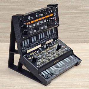 Behringer JT Mini Pro VS ParahO UBXa CZ1 신시사이저를 위한 아날로그 소스 2티어 앵글 데스크톱 스탠드