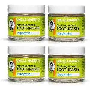 해리 삼촌의 천연 3 숨 에나멜 재광 및 페퍼민트4팩 불소 강화 상쾌한 병 없
