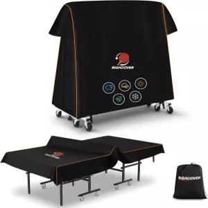 탁구 테이블 커버 야외 방수 PU 코팅이 된 프리미엄 접이식 표준 9x5피트 테이블을 위한 모든 날씨 보호