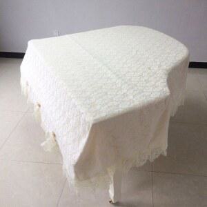 그랜드피아노 커버 덮개 레이스 세트 유럽 대형 싱글 코튼 성당 블랙 레이스피아노커버