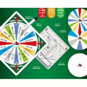 학교 발표 교육학습 복불복 룰렛게임 유아장난감 테이블 경품 미션