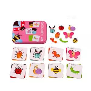 영유아 기초영어 그림판학습 퍼즐세트 2개 맞추기 교육용 놀이치료