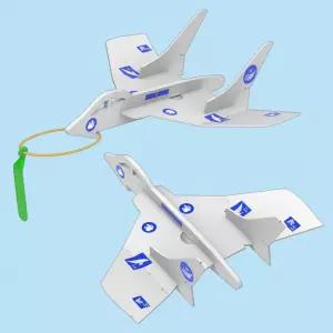 어린이 안전 EVA 에이스 슈팅 핸드 글라이더 비행기 만들기 DIY 과학 완구 세트