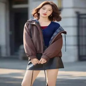 블랙팬서 여사친 가을 캐주얼 후드 카디건 점퍼 보온 OPH3