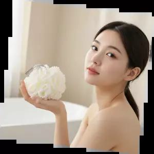 바디스펀지 부드러운 각질 제거 세척기능 목욕욕품 욕실용 소프트 세련된 디자인