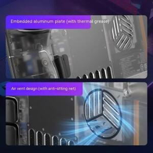 Jsaux 투명 게임 콘솔 후면 플레이트 스팀 데크 교체 케이스 냉각 방열 맞춤 제작)