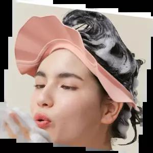 샴푸캡편리한 사용하기 쉬운 방수 샴푸캡 헤어케어 여행용 욕실 소품