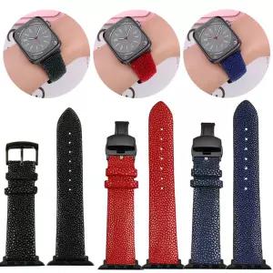 호환   iwatch10 iwatch ultra S9 S8 S7 SE 시계 스트랩 교체 용 빨간색 파란색 악마 고기 진주 고기 시계