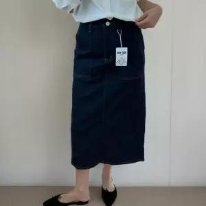 [신상오픈런]여성 논페이드 H라인 스티치 대형 포켓 가을 긴 치마 (40724057)