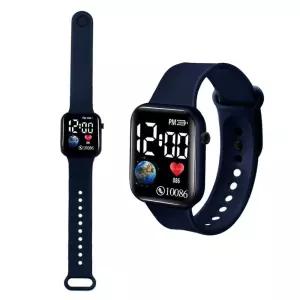 남성시계 전자 LED 학생 컬러 여자 남자 밴드 사각 손목 시계