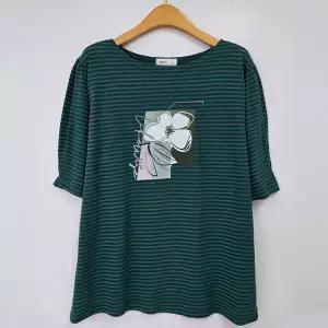 [하프클럽/] 화이트플라워쥴지반팔티 RIU396M603 빅사이즈