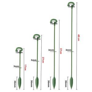 17/27/37/48cm 식물 지원 스테이크 정원 단일 줄기 꽃 호접란 난초 전용 재사용 가능한 스탠드