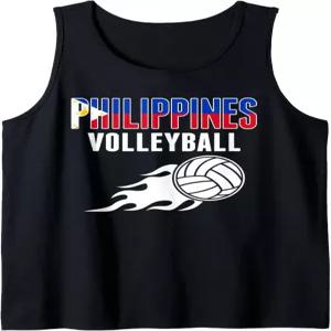 필리핀 배구 팬 저지 스포츠 탱크 탑