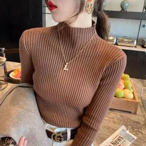 반목폴라 데일리 하프넥 여성 베이직 이너 여성목폴라