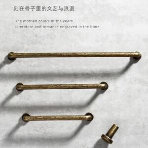 단일 구멍 - 192mm 간격 빈티지 가구는 옷장과 서랍을 위한 청동 골동품 실버 골드 핸들을 처리합니다