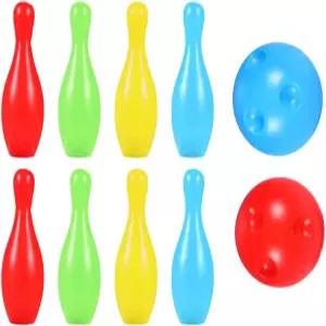 부드러운 플라스틱 핀과 볼 부모자녀 운동 발달을 위한 토드마미 실내 볼링 장난감 세트