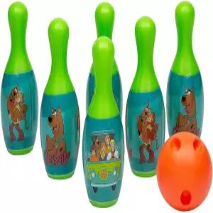 펀 익스프레스 8인치 스쿠비두 볼링 핀 공 게임 세트 7피스