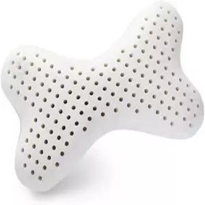 침대 베개 및 포지셔너 라텍스 천연 경추 수리 메모리 폼 윤곽 편안한 여성 목 머리 관리 정형외과뼈