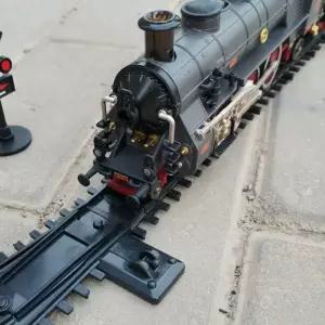 클래식 모형 증기 전동 레일 레일카 세트 트랙 기차