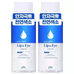 C2Y 퓨어 아쿠 립 앤 아이 리무버 300ml 2개 대용량 클렌징