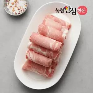 [농협안심한돈][냉동] 국내산 한돈 뒷다리살 저지방 대패 구이용 900g (300gx3팩)