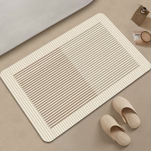 [살림의기술]1P+1P 라인아트 패턴 규조토 발매트