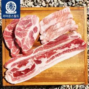 [라이온스필드] 한돈 모듬(삼겹살+목살+항정살), 총3팩(600g)