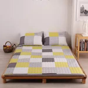 40수 트윌면 누빔요커버 요매트 요솜 바닥패드 그린