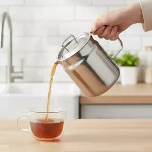 더화이트 스텐 케틀팟 2L / 주전자 거름망 멀티 냄비