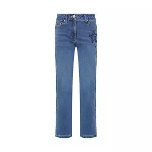 [크로커다일레이디] 자수 포인트 일자핏 캐주얼 데님팬츠 CLDMDP204_P417009303