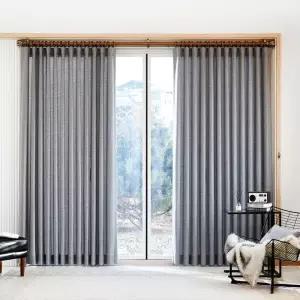 커튼 메탈릭그레이 520 x (230/240) cm 코스트코 두레샵2602