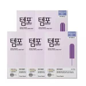 동아제약 템포 오리지널 / 내추럴 체내형 생리대 x5개