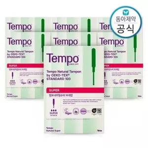템포 내추럴 유기농 순면 탐폰 슈퍼 16P 7개