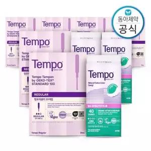 [템포] 체내형생리대 레귤러/슈퍼 120매 + 팬티라이너 120매 혼합구성