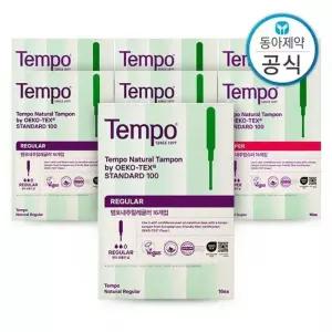 [템포] 내추럴 탐폰 레귤러 16P 3개 + 슈퍼 16P 4개