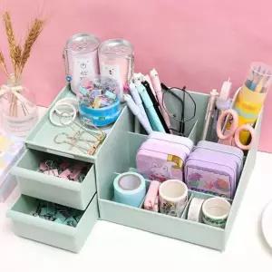 [셀러에이드]화장대 정리함 수납 트레이 받침대