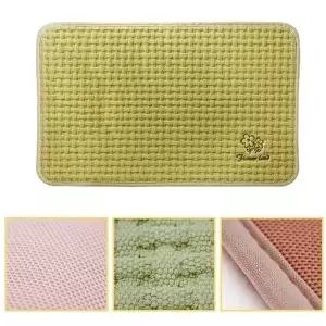 면 발매트(그린)-중(약59.5x37.5cm) 논슬립 (KYR-W79903F)