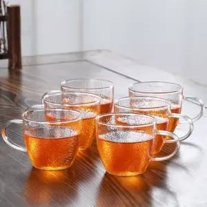 로하티 이프 내열유리 찻잔 6p세트 100ml머그 커피잔 손님접대용잔 컵 커피 머그잔