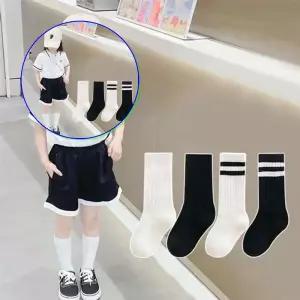 쌍문상회 두줄무아동 니삭스 양말 4종세트 M-L 205411