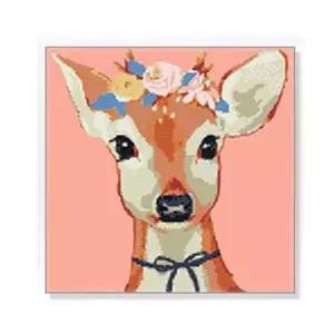 DIY 보석십자수 비즈 아기 꽃사슴 30X30 세트