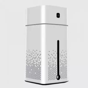 화이트 1리터 USB 큐브 초음파 가정용 가습기 무드등