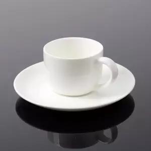 돌체 순백 에스프레소 찻잔 세트(100ml) 손님용 용커피 디자인 인테리어 도자기 화이트 컵