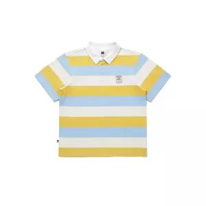 코닥 골드모먼트 스트라이프 럭비 카라 반팔 티셔츠 YELLOW 1128178