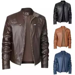 가죽자켓 차이나 가죽 빅사이즈 점퍼 지퍼포켓 항공 남친 DUCHI1