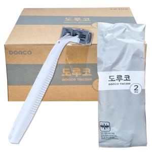 도루코 일회용 2중날면도기 TNC200 비닐개별포장 100개입 1박스 휴대용 사우나 목욕탕 비품