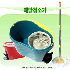 #TV홈쇼핑정품!!#국산정품 회전 물걸레 청소기 페달식 2세트/밀대/집안청소/회전식걸레/파워스핀/파워회전