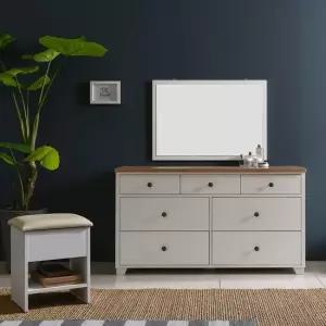 뉴 로망스 와이드 서랍 화장대 스툴포함)