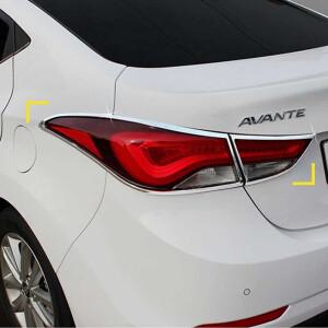 더뉴아반떼MD 테일램프 몰딩 크롬 리어 후미 데루등