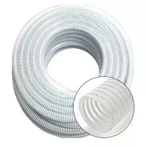 펌프 양수기전용 투명나선 호스 50mm 65mm X 50M 국내산 배수용 농업용 산업현장 배수펌프